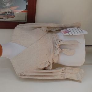 ChicWish wrap cotton shirt